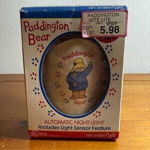 Paddington Bear Night Light - Vintage